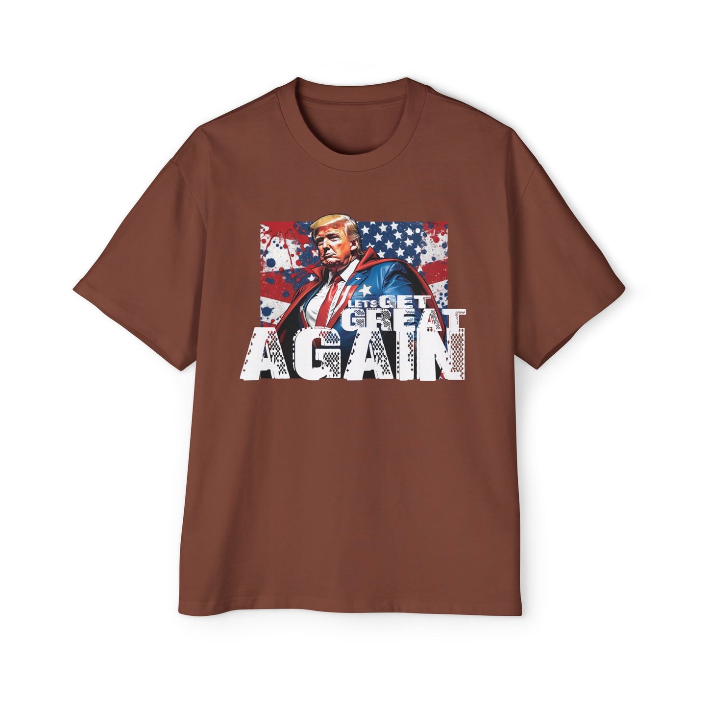 Lets Get Great Again Men's Heavy Oversized Tee