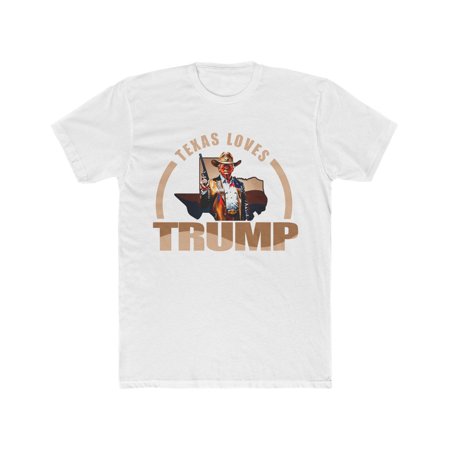 Texas Loves Trump Unisex Cotton Crew Tee