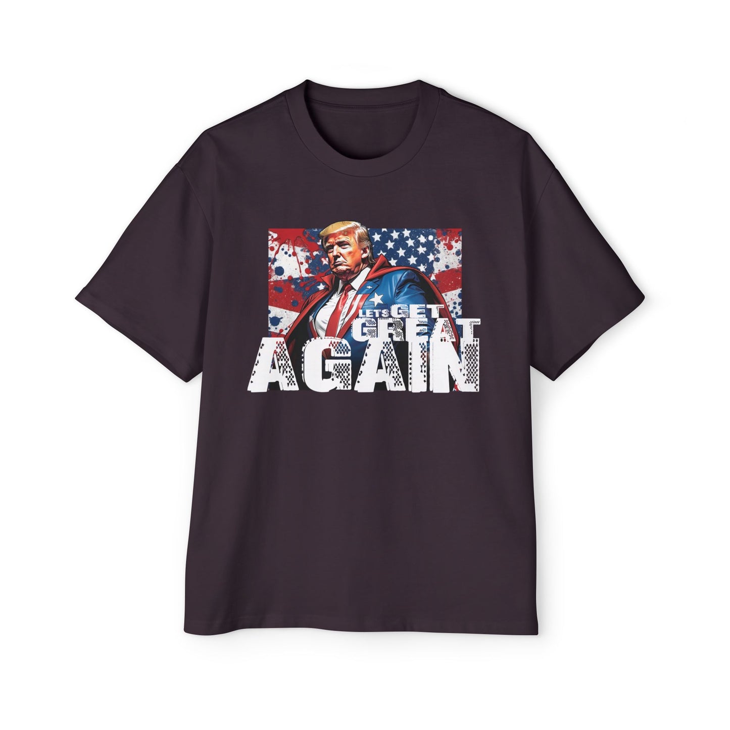 Lets Get Great Again Men's Heavy Oversized Tee