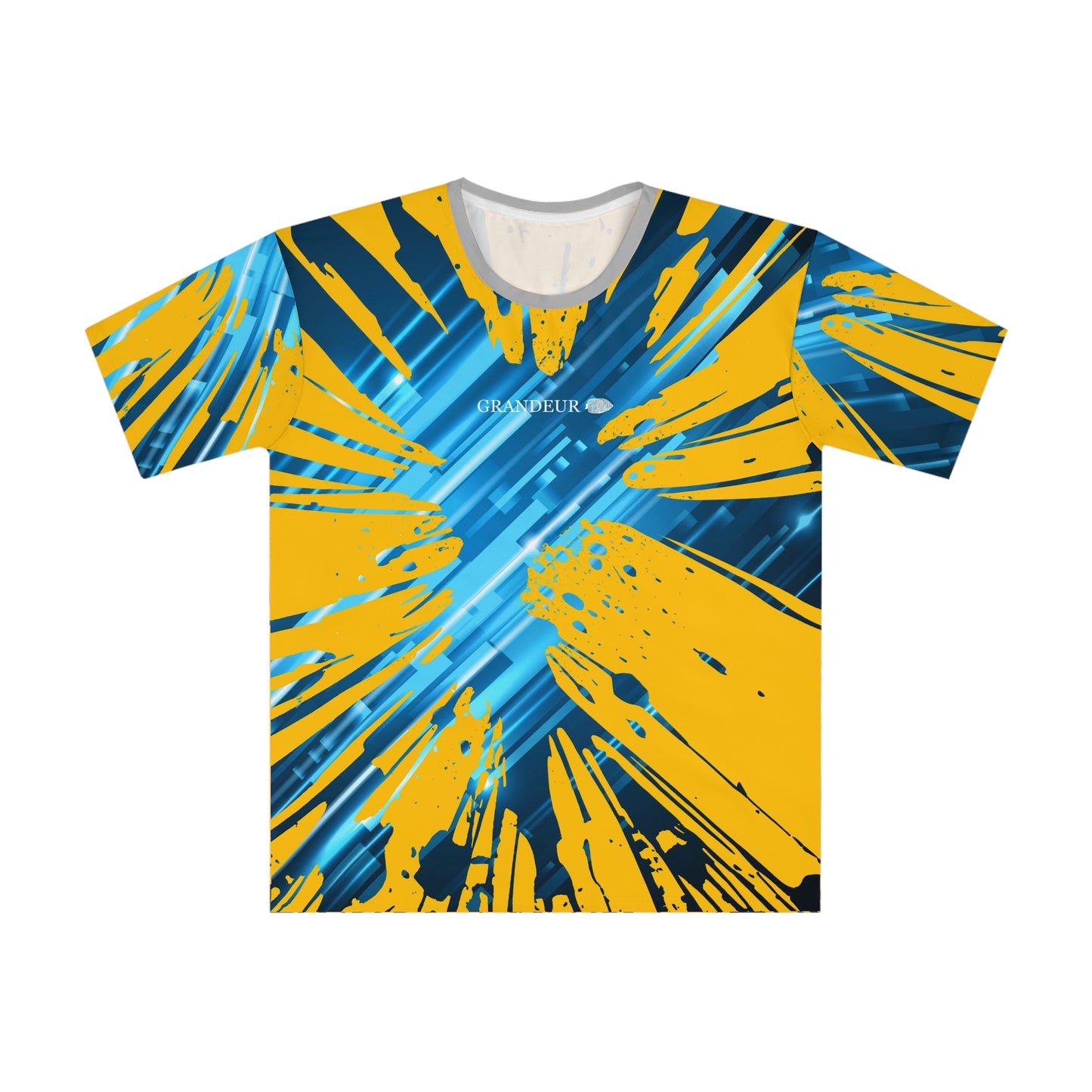 abstract grunge Men's Loose T-shirt (AOP)