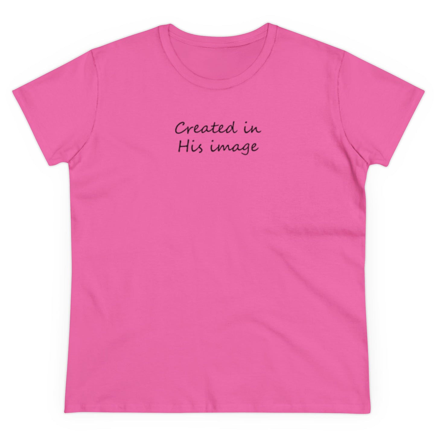 Created in His Imgage - Women's Midweight Cotton Tee