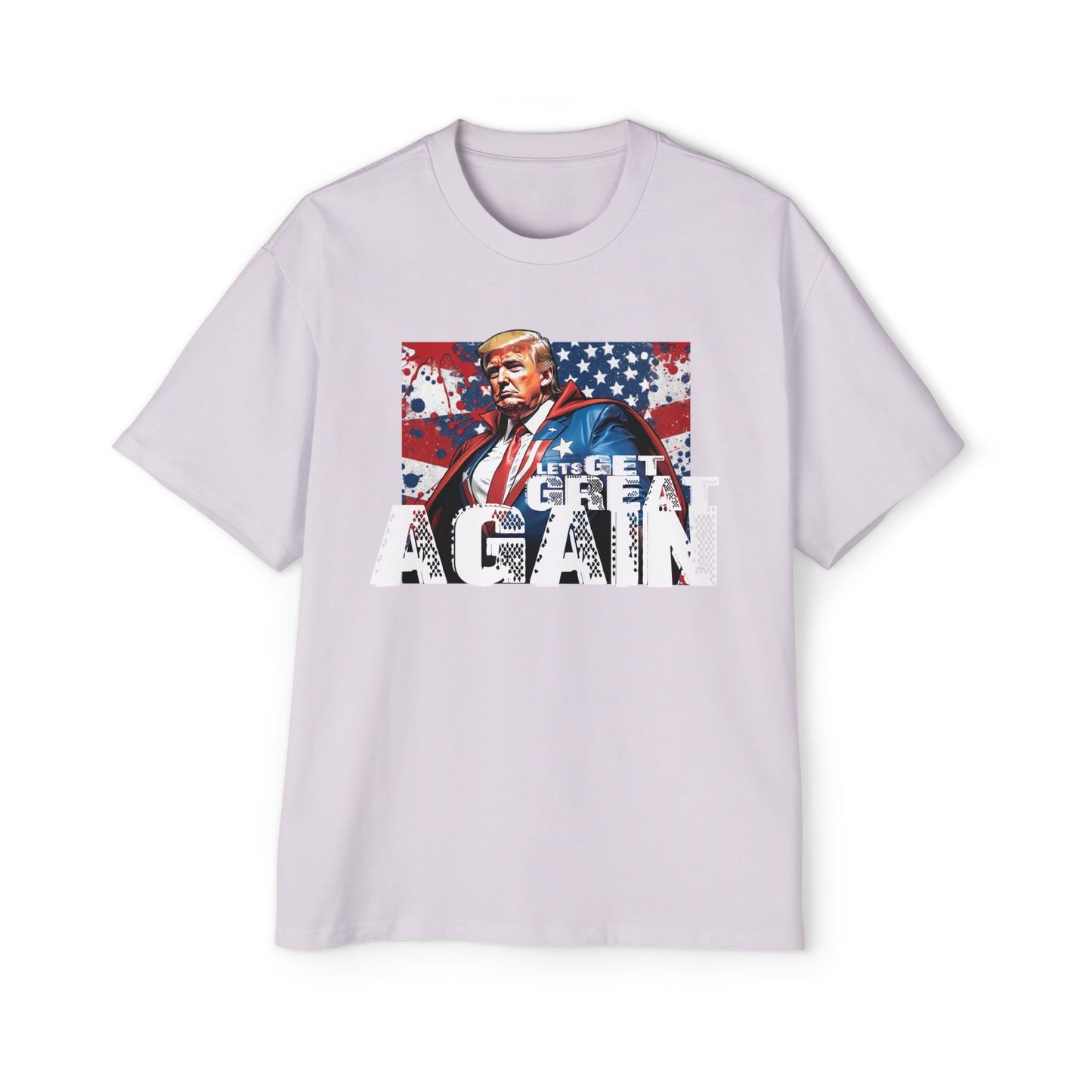 Lets Get Great Again Men's Heavy Oversized Tee