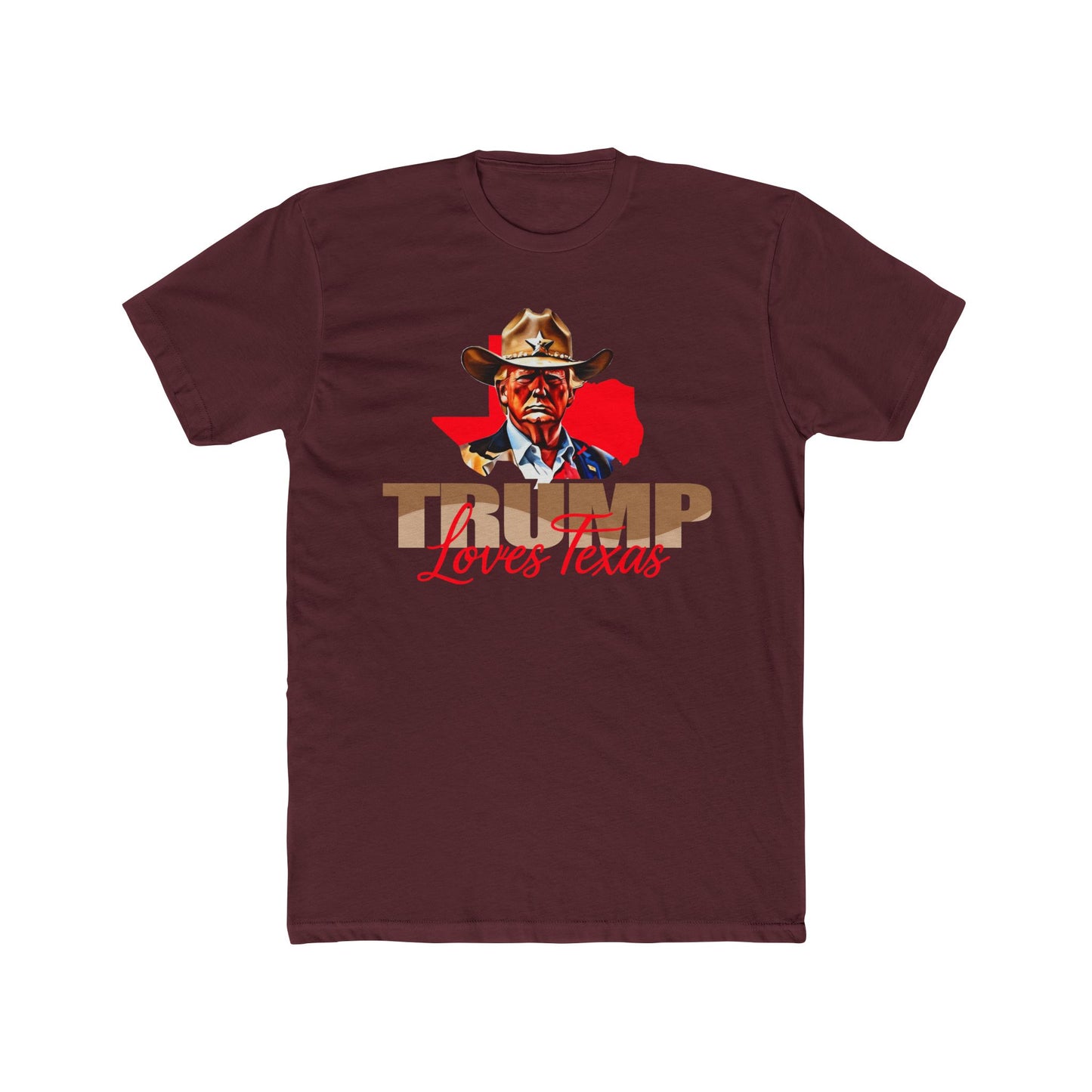 Texas Loves Trump Unisex Cotton Crew Tee