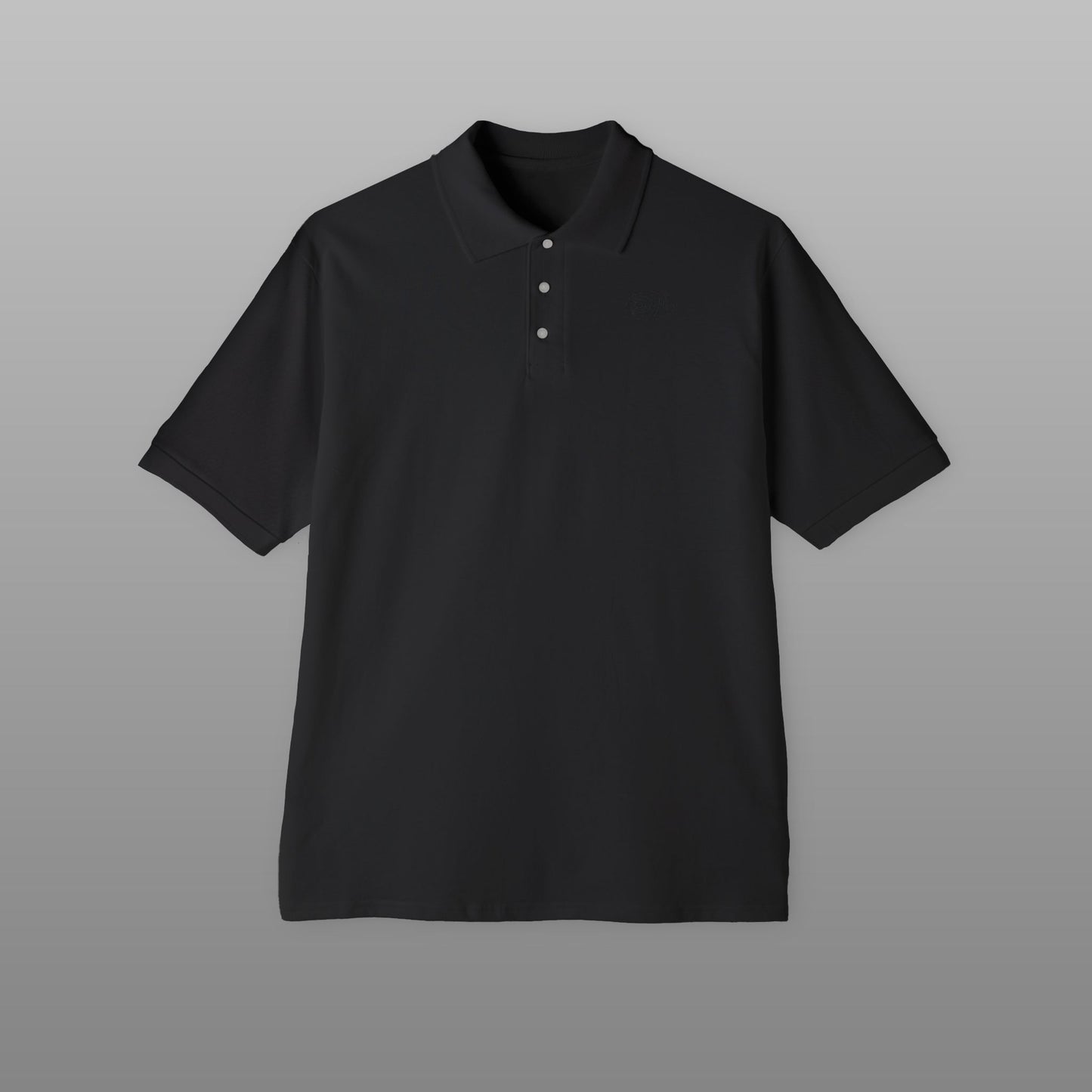 Grandeur Men's Piqué Polo Black Fish