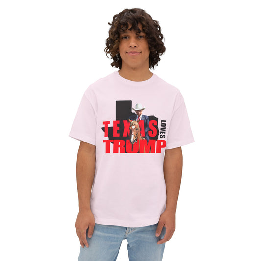 Texas Loves Trump Unisex Oversized Boxy Tee