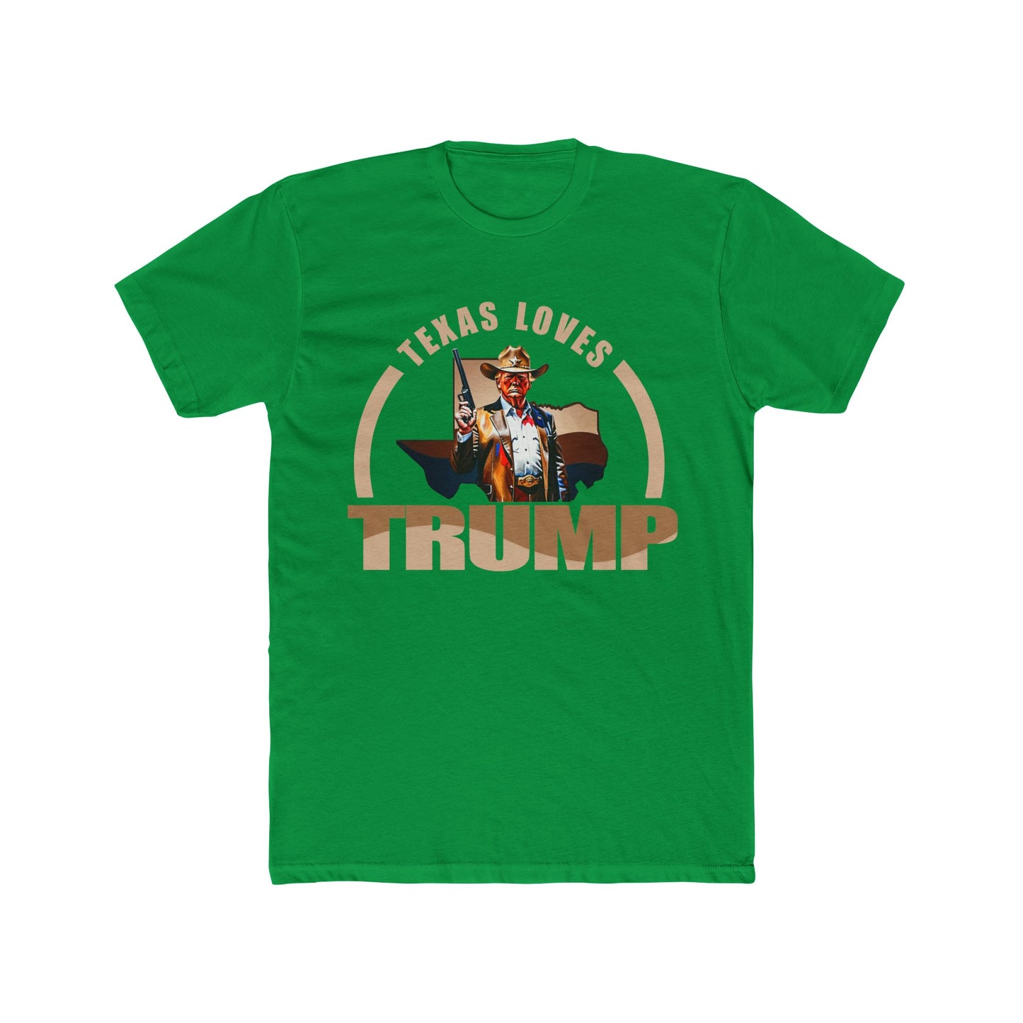 Texas Loves Trump Unisex Cotton Crew Tee