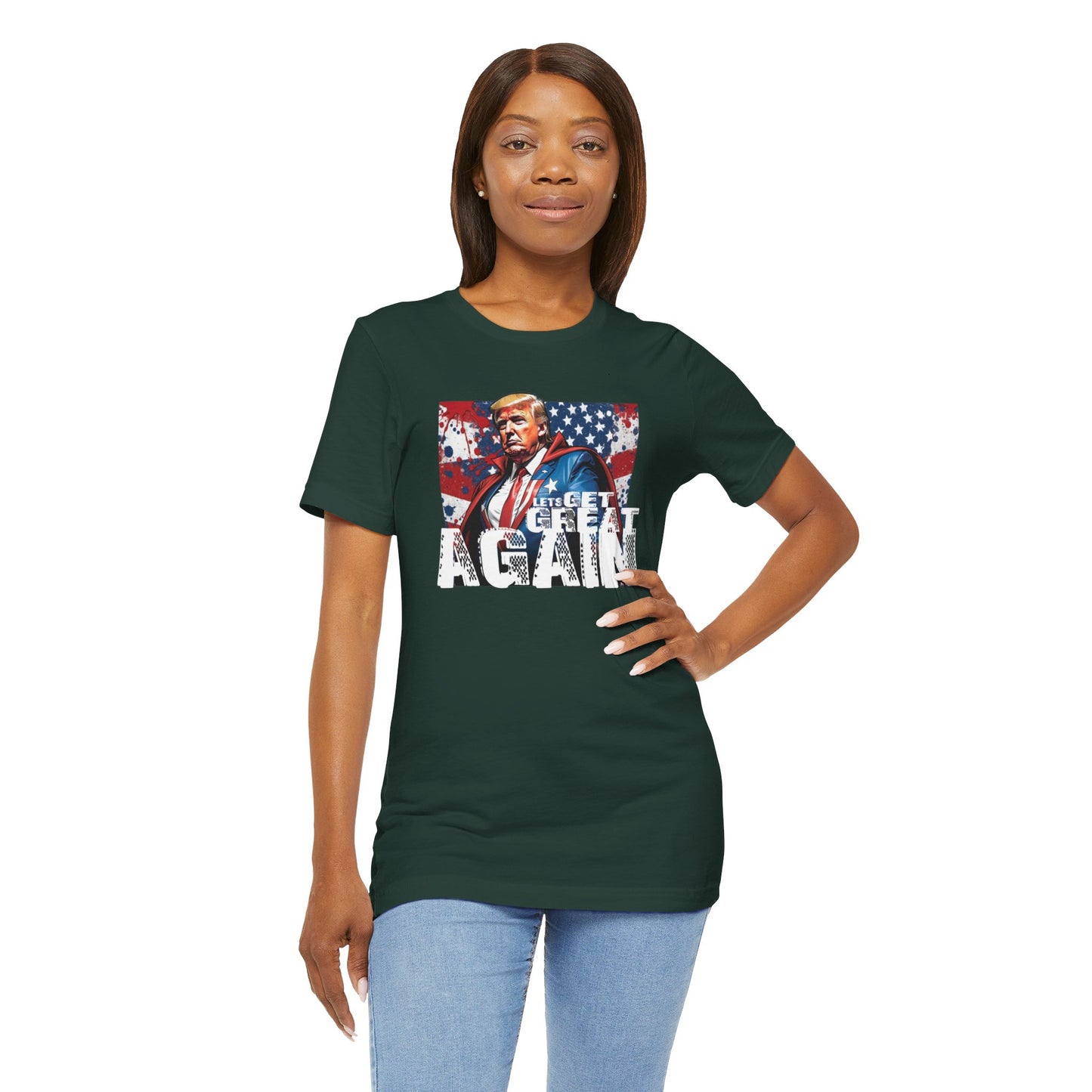 Lets Get Great Again Unisex Jersey Short Sleeve Tee