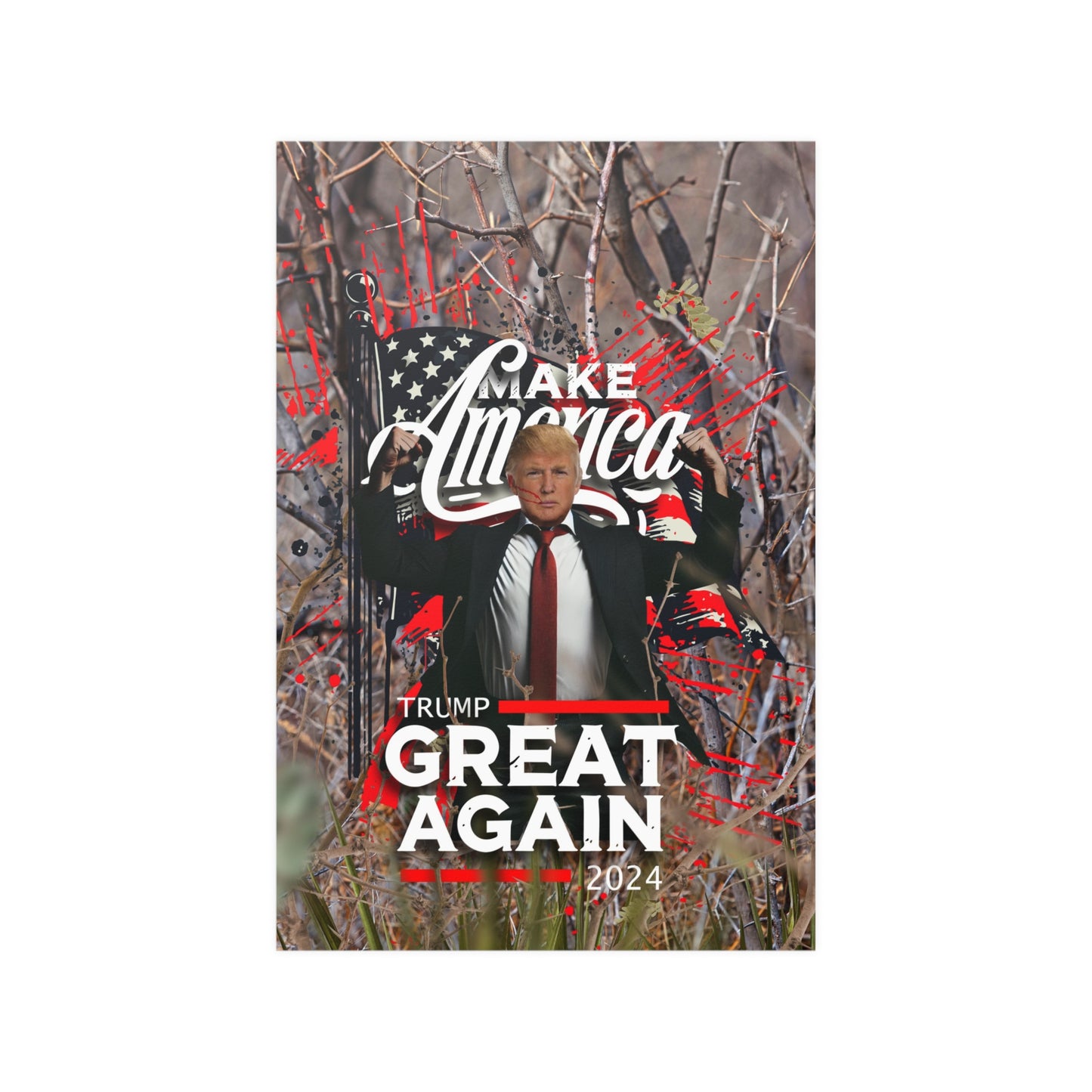 Maga Camo Satin Poster