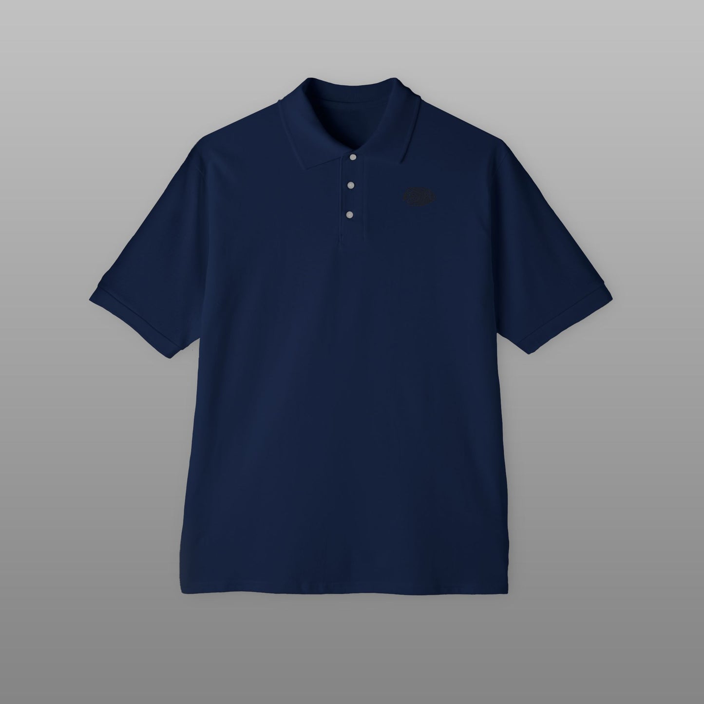 Grandeur Men's Piqué Polo Black Fish