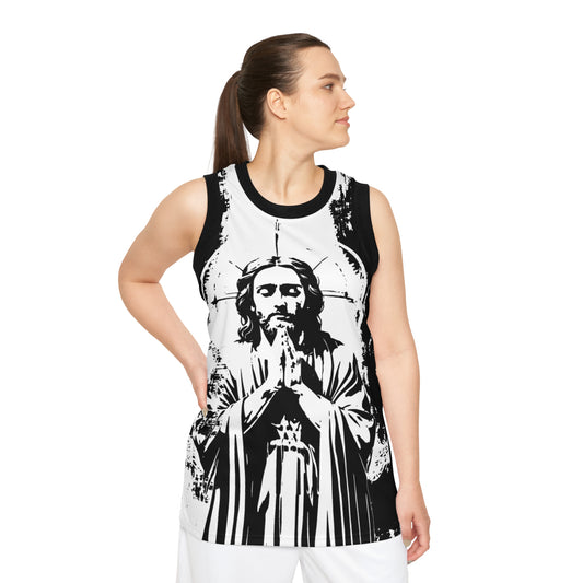 Jesus Grunge1 Basketball Jersey (AOP)