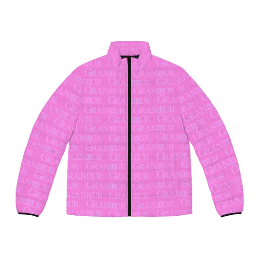 Pink Bricked Puffer Jacket