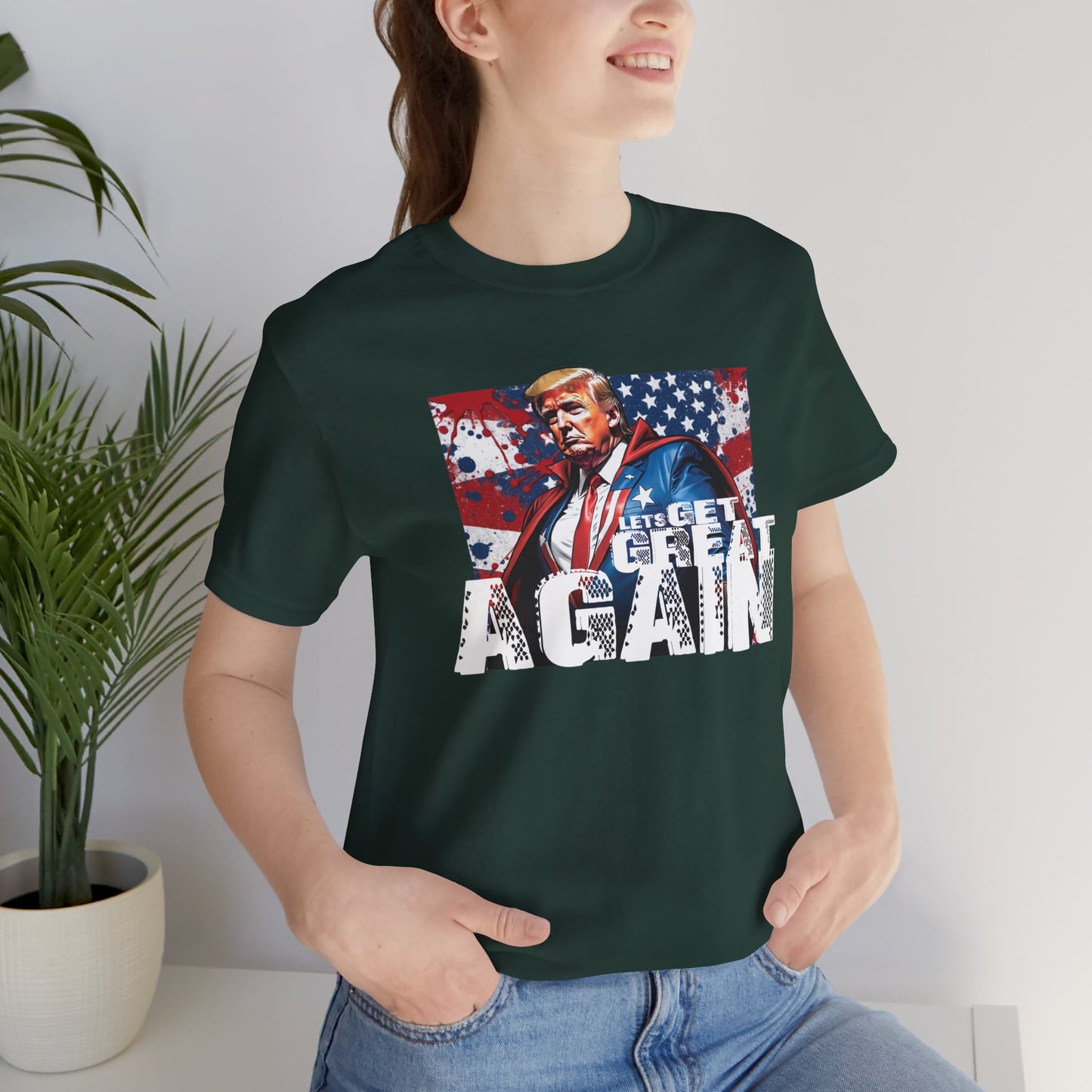 Lets Get Great Again Unisex Jersey Short Sleeve Tee