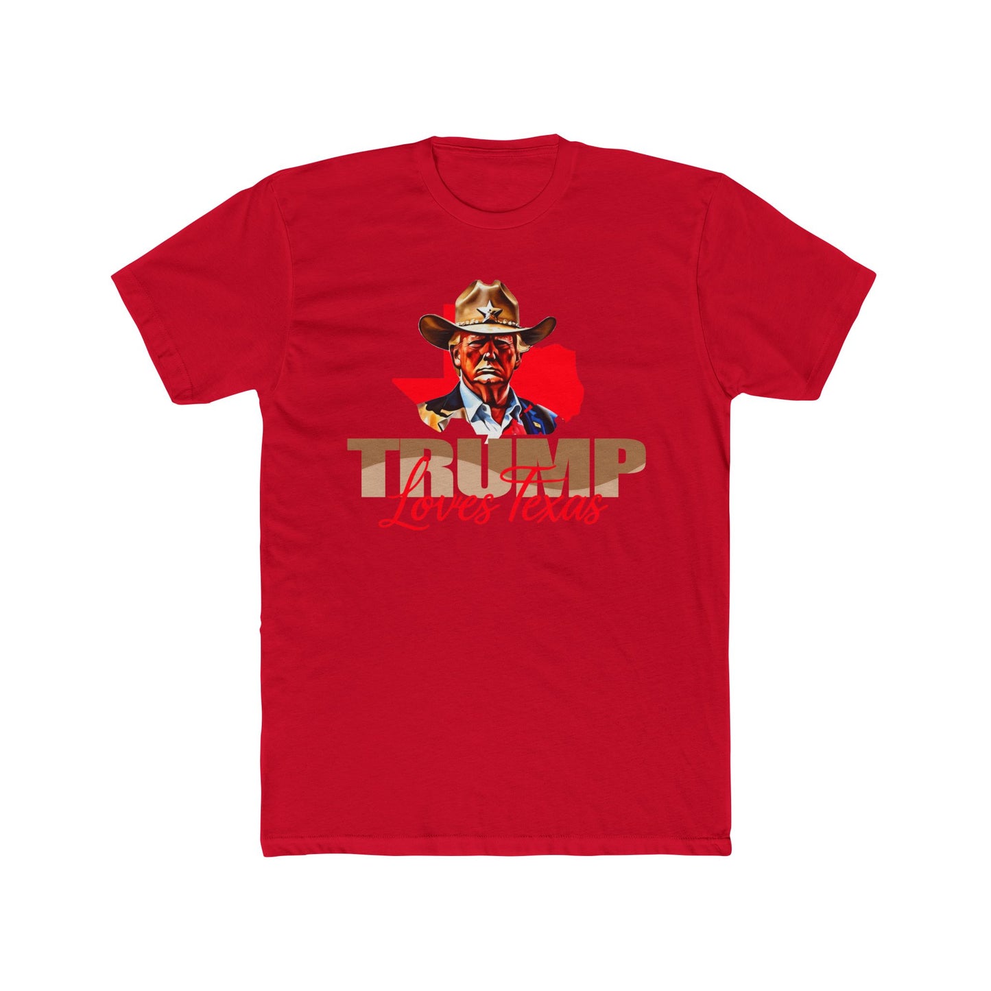 Texas Loves Trump Unisex Cotton Crew Tee