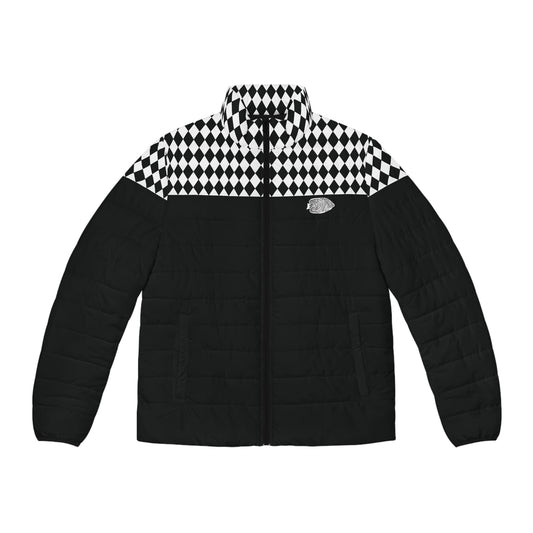 Black Top Checkered Puffer