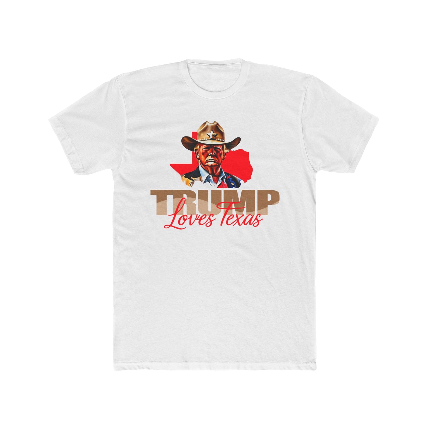 Texas Loves Trump Unisex Cotton Crew Tee