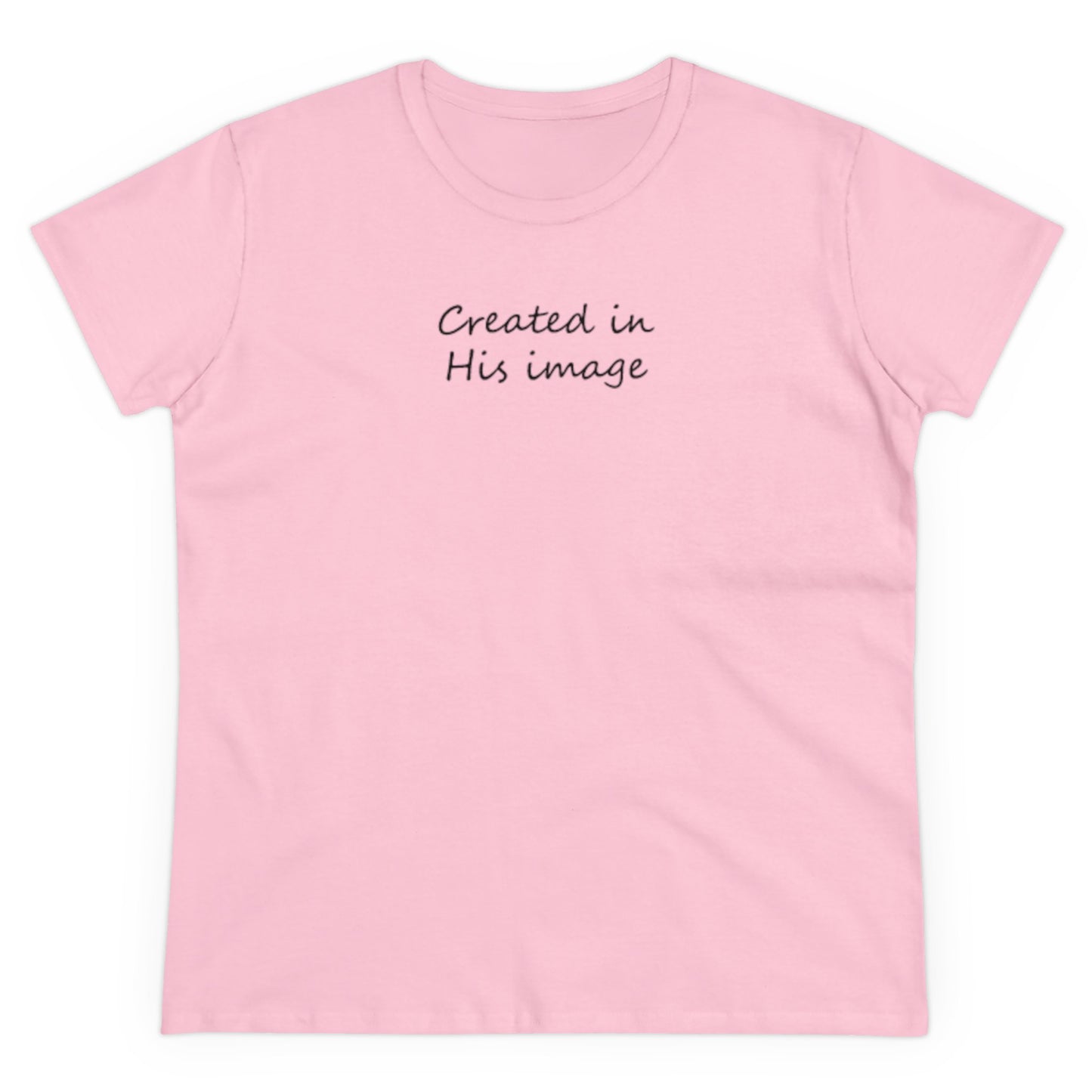 Created in His Imgage - Women's Midweight Cotton Tee