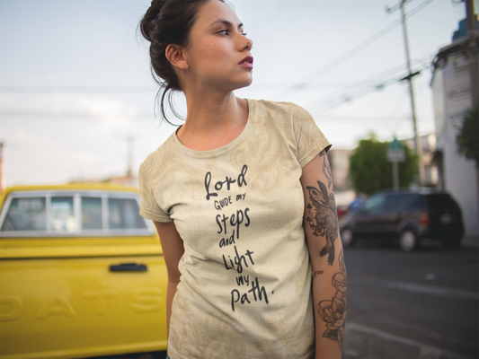 Lord Guide My Steps T-shirt (AOP)