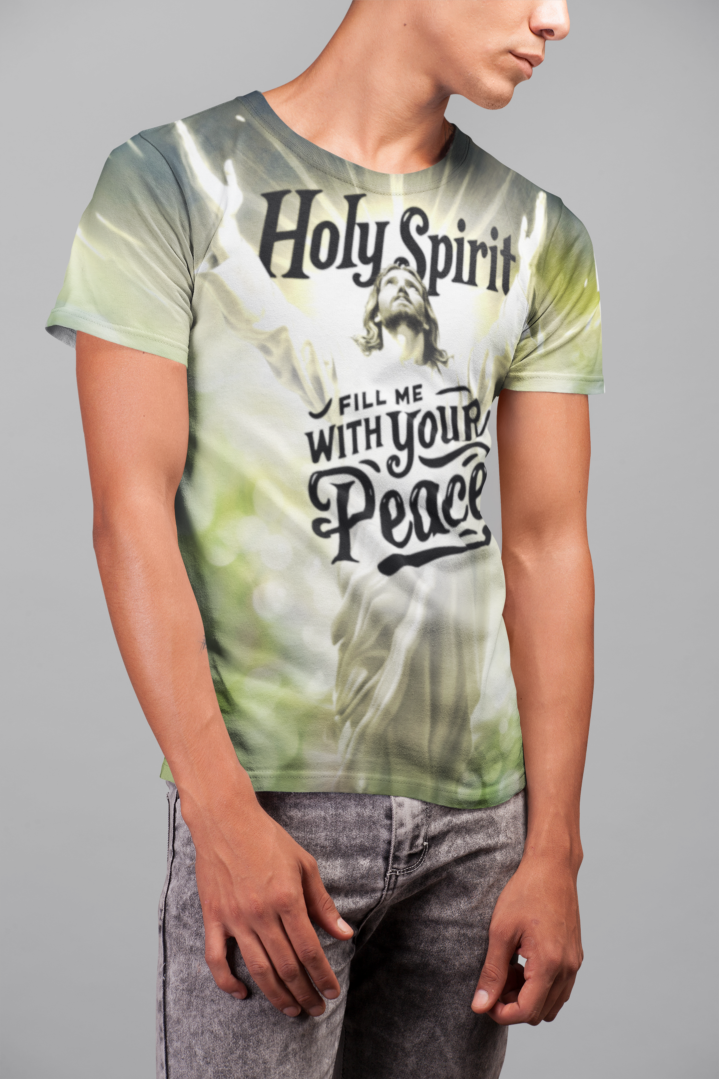 Holy Spirit Unisex Cut & Sew Tee (AOP)